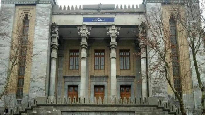 Edificio de la Cancillería de Irán, en Teherán