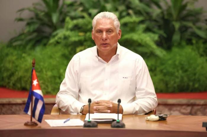 «La paz y la coexistencia pacífica entre los Estados a la que aspiramos, no pueden asentarse en la ingenuidad ni dejarnos olvidar los peligros», afirmó el Presidente cubano. foto: estudios revolución