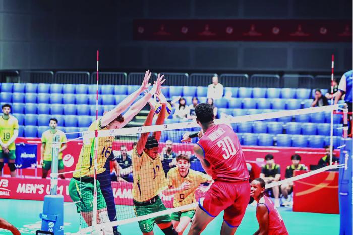 Daniel Martínez ha sido el baluarte del equipo cubano. foto: Volleyballworld