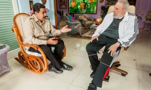 Maduro y Fidel.