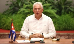 «La paz y la coexistencia pacífica entre los Estados a la que aspiramos, no pueden asentarse en la ingenuidad ni dejarnos olvidar los peligros», afirmó el Presidente cubano. foto: estudios revolución