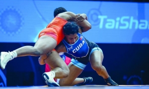 Milaymis Marín es la primera luchadora en ser medallista olímpica y mundial. 
foto tomada de uww
