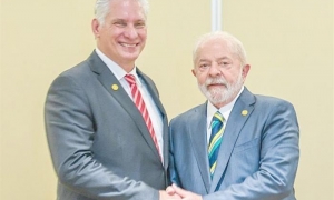 Felicitó Díaz-Canel a Lula  por su cumpleaños 80