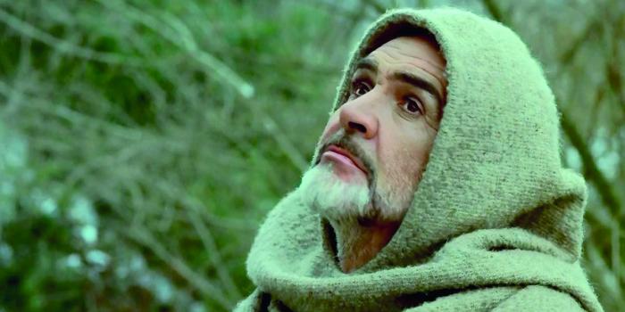 Connery, como el fray Guillermo de Baskerville, en la versión fílmica de la novela de Umberto Eco, El nombre de la rosa.