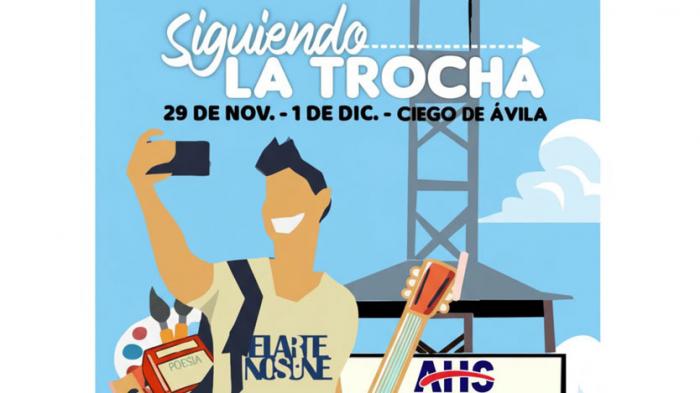 Jóvenes sobre la Trocha