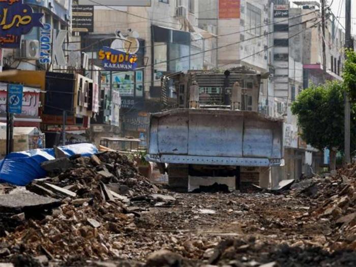 demolición de viviendas en campamento de refugiados