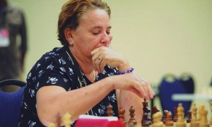 La ajedrecista Maritza Arribas, máxima ganadora en nuestros campeonatos nacionales. Foto: Roberto Morejón Rodríguez 
