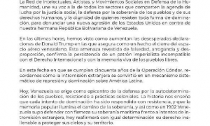 Red de Intelectuales y Artistas alerta