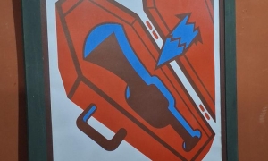 El cartel de Roberto Lumpuy fue el ganador. Foto de la autora