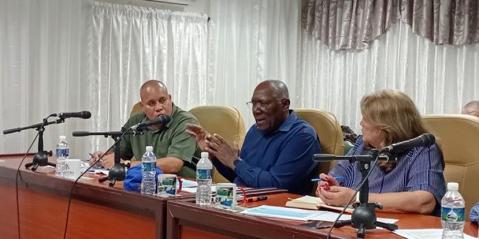 Salvador Valdés Mesa en Sancti Spíritus