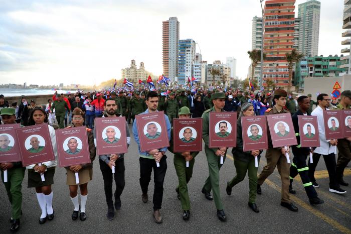 Marcha Combatiente Honor y Gloria en homenaje a Hèroes Caìdos en Venezuela