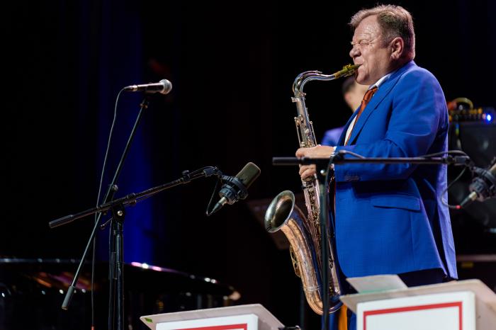 Saxofonista ruso Igor Butman. 