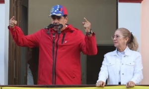 Maduro y Cilia Flores