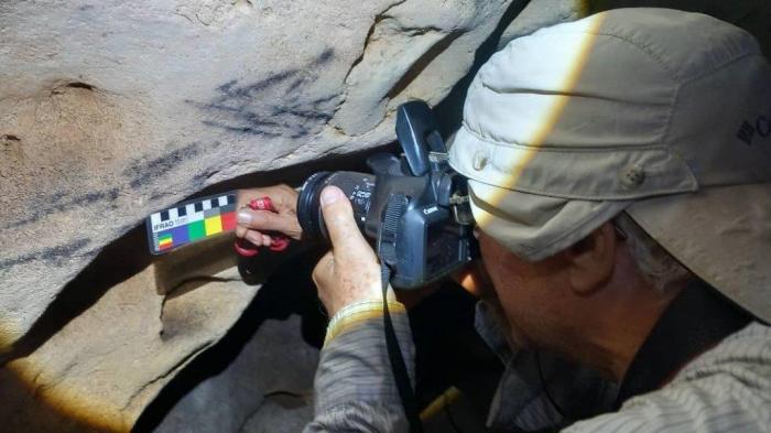 El estudio de las pinturas rupestres forma parte de la labor investigativa de los especialistas del ICAN. 