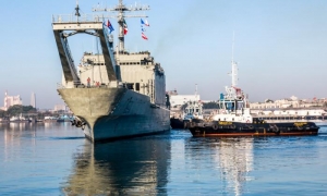 Llegada a puerto de  La Habana de buques de la armada mexicana con ayuda humanitaria del Gobierno de México para el pueblo de Cuba