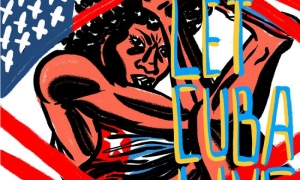 Let cuba live Cartel de César Mosquera.