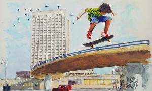 Equilibrio, obra de esta muestra.