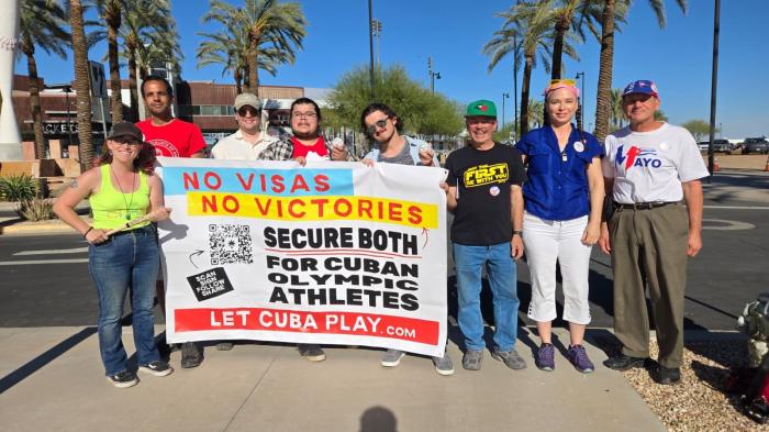 El comité de solidaridad Hands of Cuba, lleva a cabo la campaña Dejen a Cuba jugar.