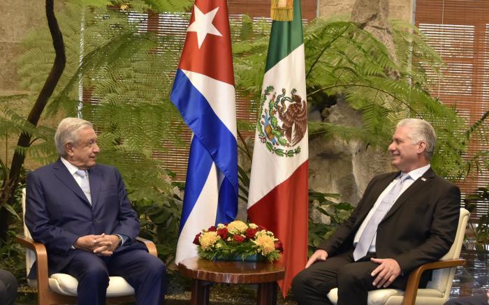 Díaz Canel y López Obrador