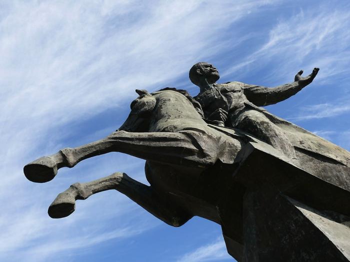 Monumento de Antonio Maceo Grajales en la Plaza de la Revolución de Santiago de Cuba.