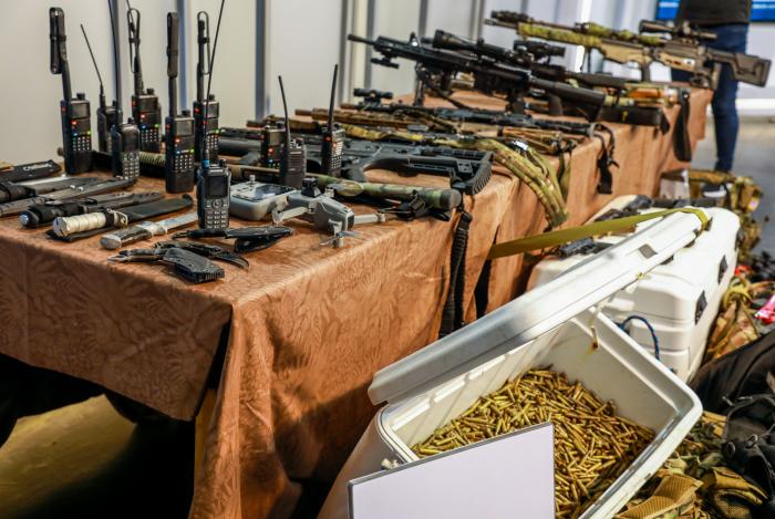 Armamento ocupado a terroristas que intentaron penetrar en nuestro territorio para realizar acciones armadas por la zona de Villa Clara