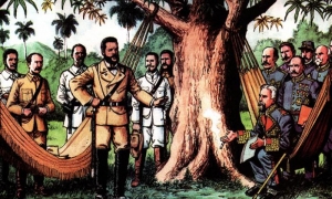 Ilustración de la Protesta de Baraguá