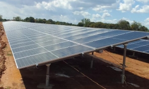 Parque solar de Punta Brava en su etapa final