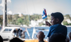 veleros del convoy solidario Nuestra América