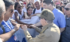 Raúl en el Primero de Mayo
