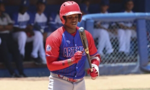 Raider Sánchez es uno de los grandes talentos de la pelota cubana hoy. FOTO: RICARDO LÓPEZ HEVIA