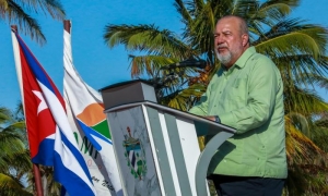 Acto por aniversario 45 del Campismo popular en la Base de Campismo Los Cocos, en Jibacoa, Santa Cruz del Norte, Mayabeque, presidido por el Primer Ministro Manuel Marrero Crúz