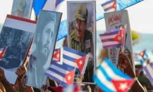 Tribuna Antimperialista, acto de apoyo al lider historico Raul Castro Ruz frente a las calumnias de la administracion de Trump