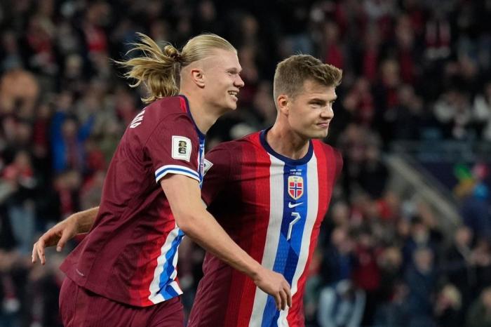 Tras un doblete, Erling Haaland alcanzó a Lionel Messi y Kylian Mbappé con siete tantos, la más espectacular batalla goleadora en la historia de estas lides.