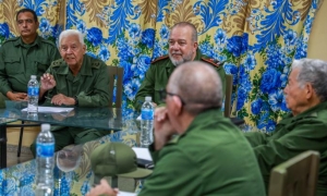 Reunión de coordinación como parte del día de la defensa en el Municipio de la Lisa Zona de defensa San Agustín presidida por el Primer Ministro Manuel Marrero Cruz, Fotos JMC