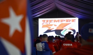 Acto por el 26 de Julio de la delegación cubana en Santo Domingo
