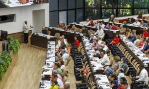 Septimo periódo ordinario de sesiones de la ANPP en su X legislatura, presidida por el Presidente Miguel Díaz Canel Bermúdez, en el Palacio de Convenciones, Leydis María Labrador, Diputada