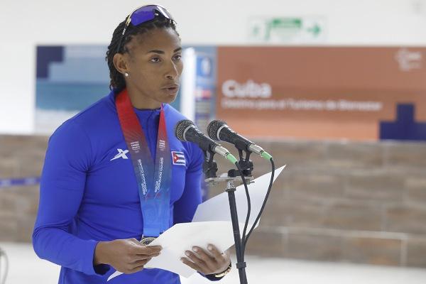 Yarisleidis Cirilo resaltó el acompañamiento del pueblo en los resultados de los Centroamericanos.