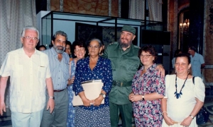 Visita de fidel al Museo Nacional de Artes Decorativa