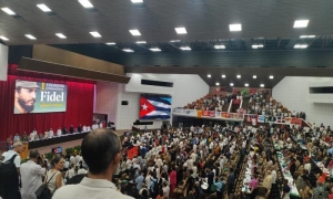 En el marco del i Coloquio Internacional Fidel: legado y futuro. FOTO: JOSÉ M. CORREA