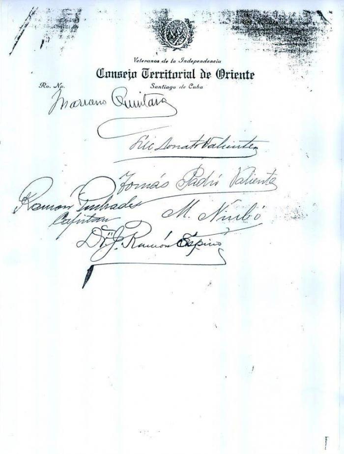 Carta de los mambises al Papa para pedir que la Virgen de la Caridad fuera declarada Patrona de Cuba
