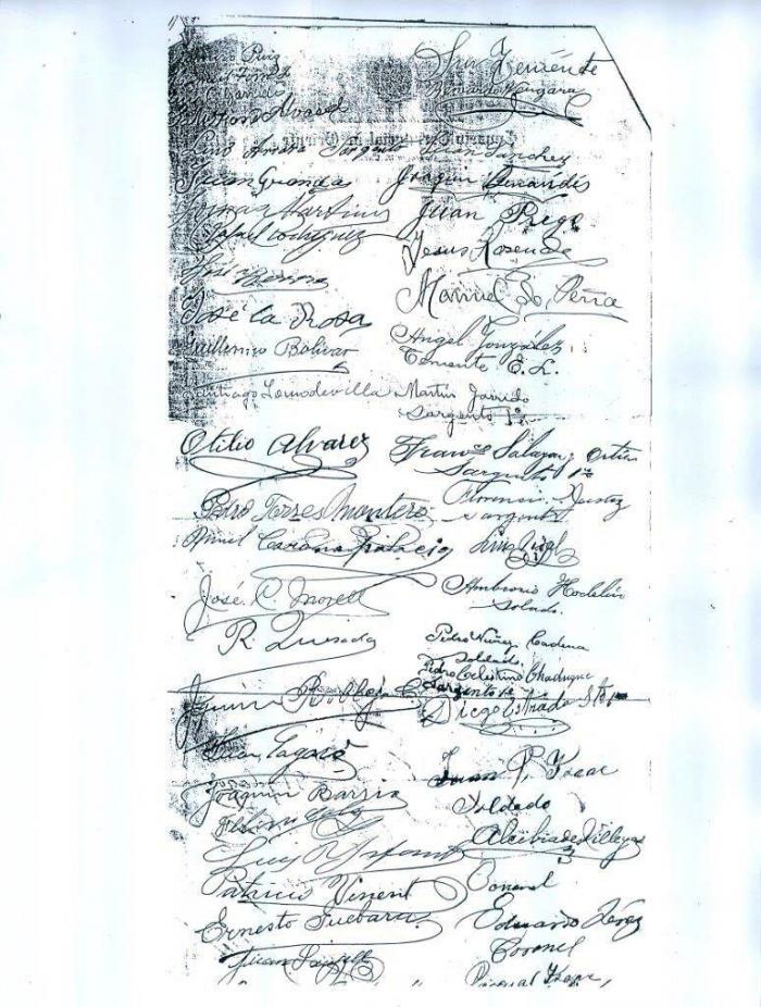 Carta de los mambises al Papa para pedir que la Virgen de la Caridad fuera declarada Patrona de Cuba