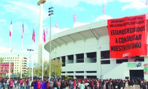 Entre septiembre y noviembre de 1973, el Estadio Nacional de Chile fue el principal campo de prisioneros políticos de la dictadura pinochetista. Foto del autor