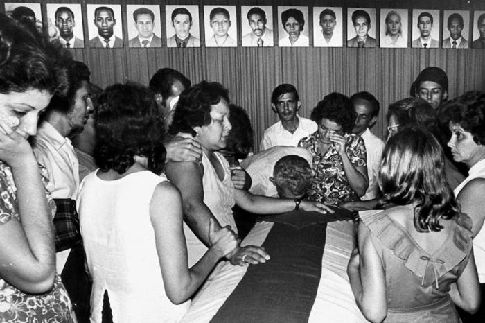 Sepelio de las víctimas del crimen de Barbados
