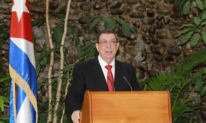 Rodríguez Parrilla denunció la maquinaria de acciones para variar el tradicional voto a favor de Cuba. FOTO: VLADIMIR MOLINA
