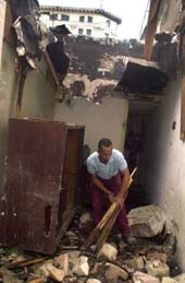 Los da�os al deteriorado fondo de viviendas del pa�s fueron cuantiosos.