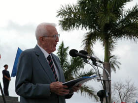 Jos R. Fernndez, vicepresidente del Consejo de Ministros y Presidente del Comit Olmpico Cubano, dijo las palabras centrales de la ceremonia de clausura