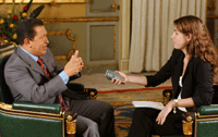 Ch�vez en entrevista exclusiva con O Globo