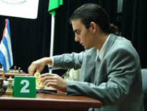 El GM Leinier Dom�nguez encabez� el triunfo de ayer.