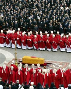 Imagen del funeral. Foto: AP