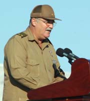 El H�roe de la Rep�blica de Cuba, Teniente Coronel Orlando Cardoso Villavicencio. Foto: Ricardo L�pez Hevia